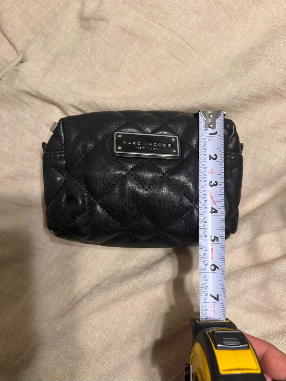 Marc Jacobs Moto Quilted Cosmetic Pouch in Black - Picture 9 of 12